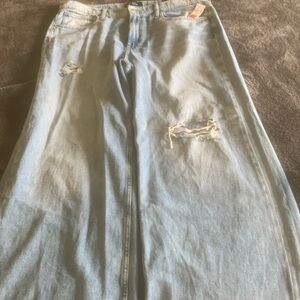 18/34R High Rise Wide Leg Gap Jeans
